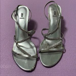 Silver dress heels size 8.5